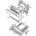 Kenmore 3626125190 door and drawer diagram