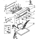 Kenmore 11096578110 top and console diagram