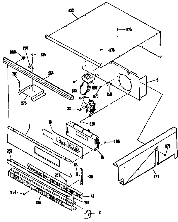 Kenmore 9114842995 control section diagram