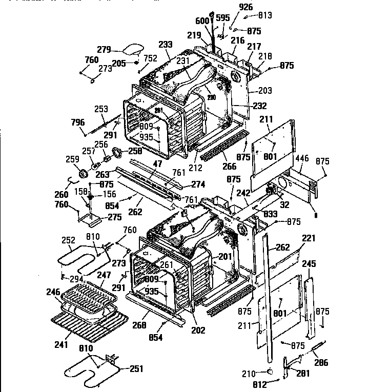 Kenmore 9114842995 body section diagram