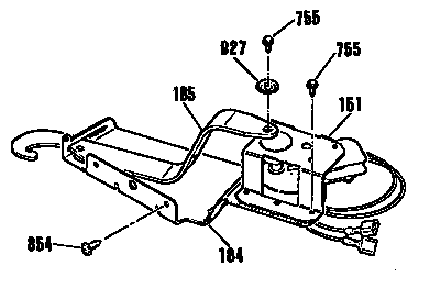 Kenmore 9114842995 door lock section diagram