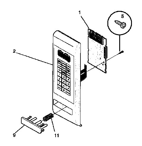 Tappan SMS138T1B(941354496) control panel diagram