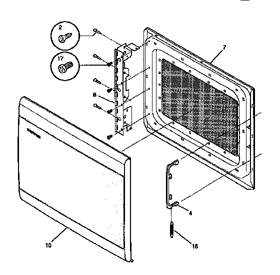 Tappan SMS138T1B(941354496) door diagram