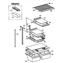 Kenmore 3639738713 shelf parts diagram