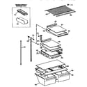 Kenmore 3639638713 shelf parts diagram