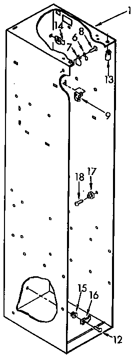 KitchenAid KSSS36DAX00 freezer liner diagram