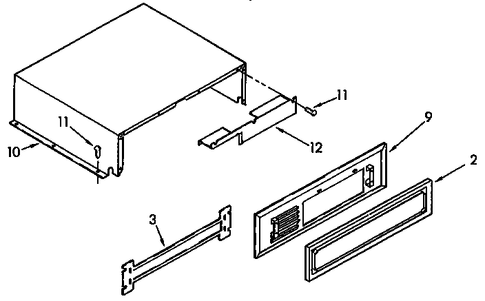 KitchenAid KSSS36DAX00 top grille and unit cover diagram