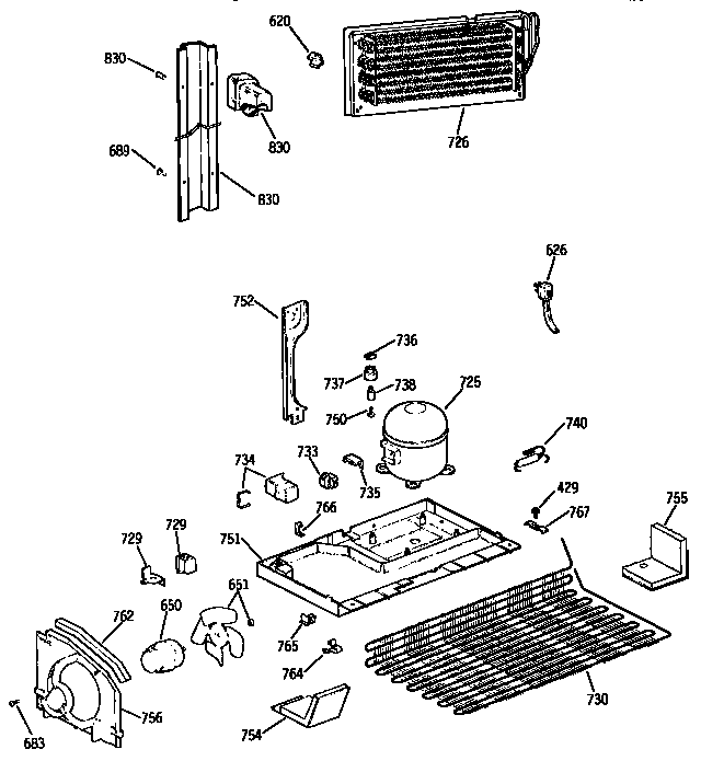 Kenmore 3639738515 unit diagram