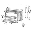 Kenmore 3639742884 freezer door diagram