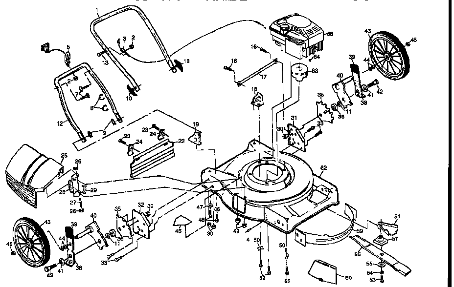 Craftsman 917378571 main frame diagram