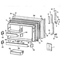 Kenmore 3639632716 freezer  door diagram