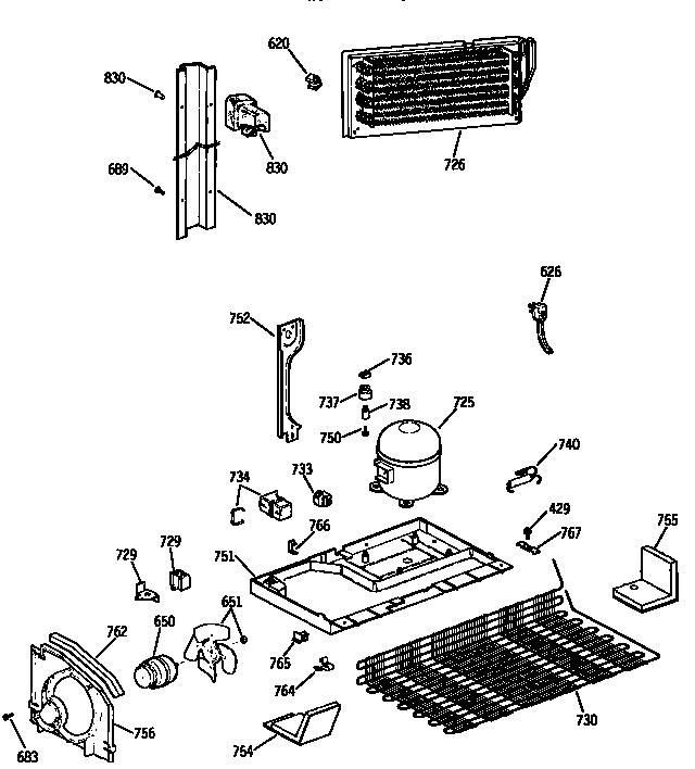 Kenmore 3639632756 unit diagram