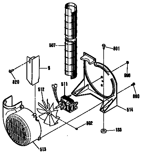 Kenmore 9114674591 blower section diagram
