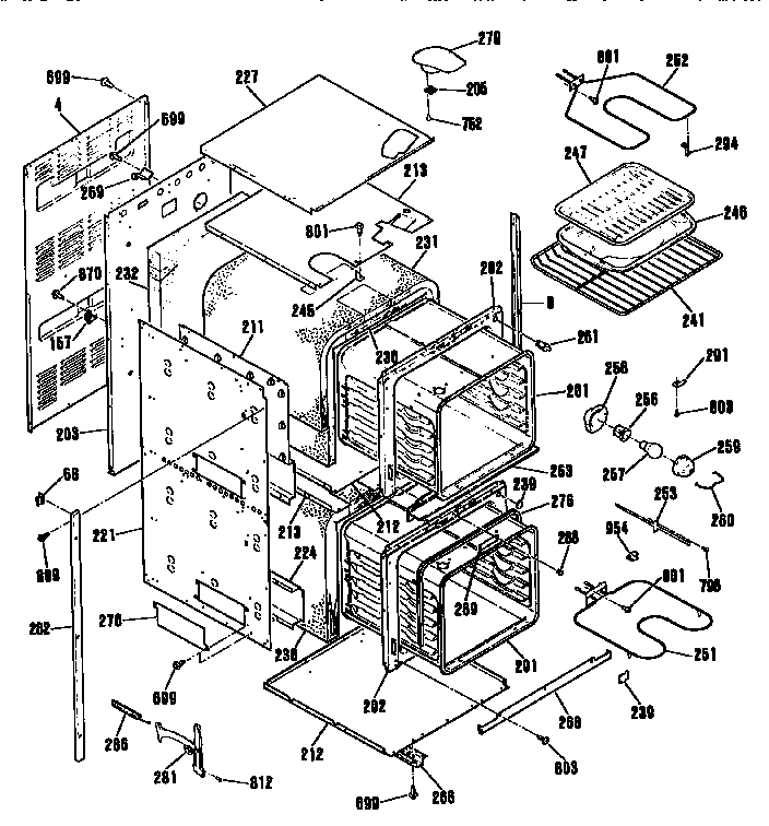 Kenmore 9114132994 body section diagram