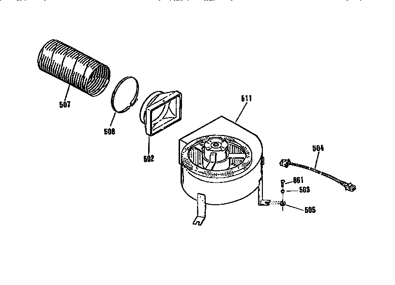 Kenmore 9114694590 blower section diagram