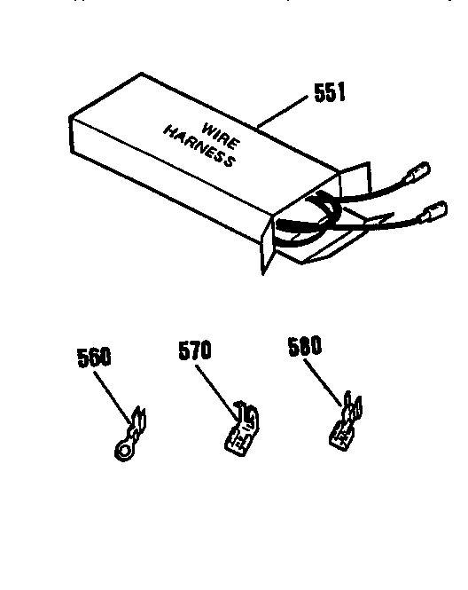 Kenmore 9114694590 wire harness and components diagram