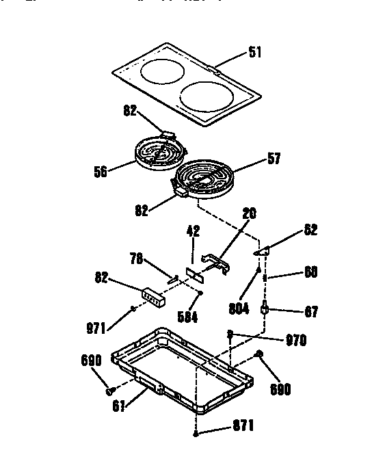 Kenmore 9114694590 electric radiant module kit diagram