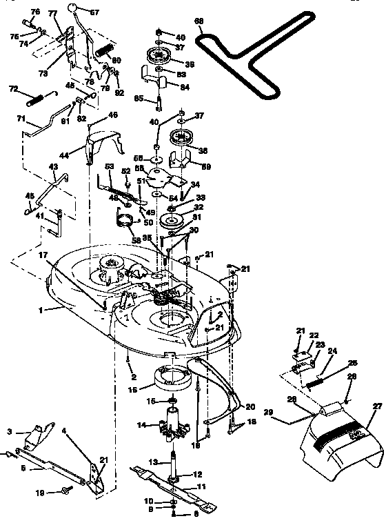 Craftsman 917257632 mower diagram