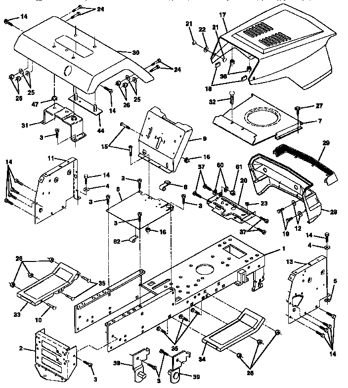 Craftsman 917257562 chassis and enclosures diagram