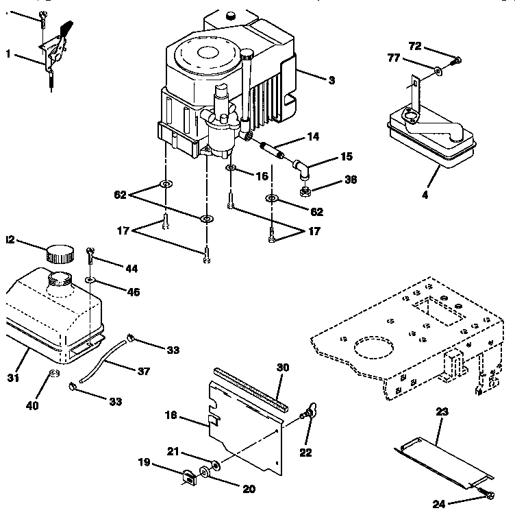 Craftsman 917257551 engiine diagram