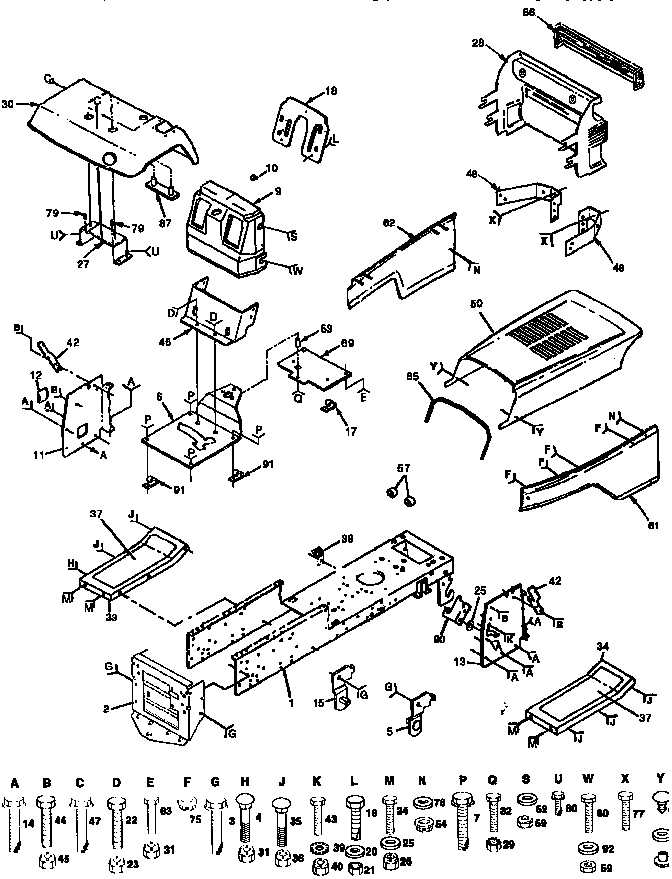 Craftsman 917257661 chassis and enclosures diagram