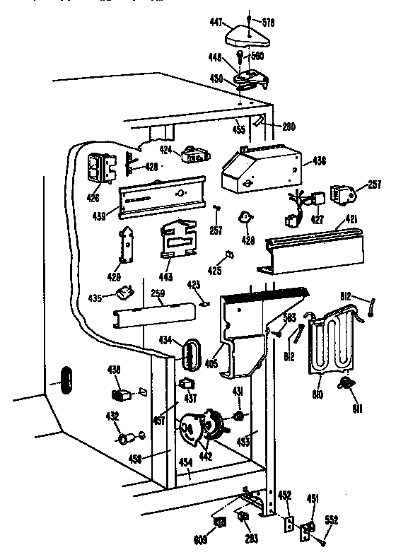 Kenmore 3639527810 fresh food section diagram