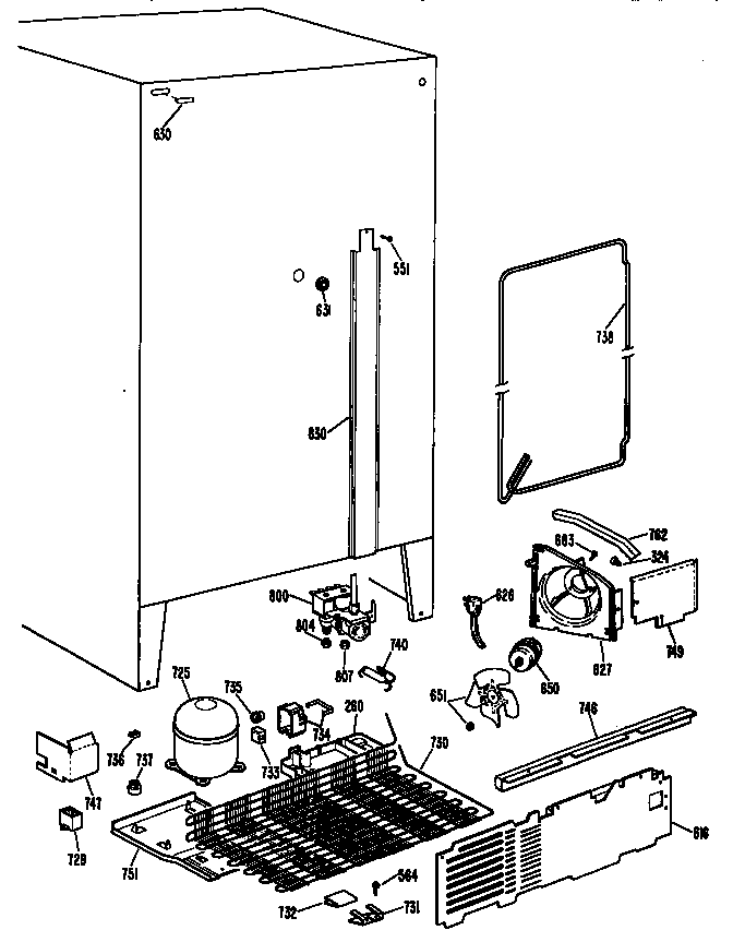 Kenmore 3639527810 unit diagram