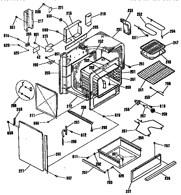 Kenmore 9114654091 body section diagram
