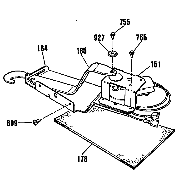 Kenmore 9114654091 door lock diagram