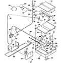 Kenmore 9113654090 broiler and oven burner section diagram
