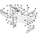 Kenmore 9113654090 top burner section diagram