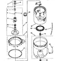 Kenmore 11092591410 agitator, basket and tub diagram