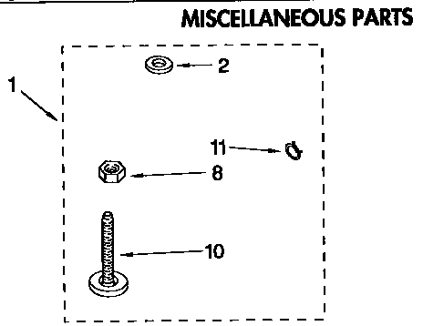 Kenmore 11092591410 miscellaneous parts diagram