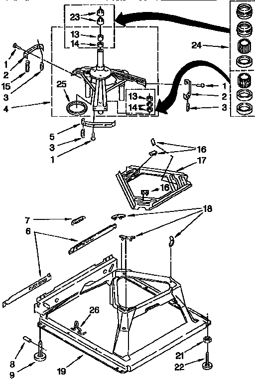 Kenmore 11092591410 machine base diagram