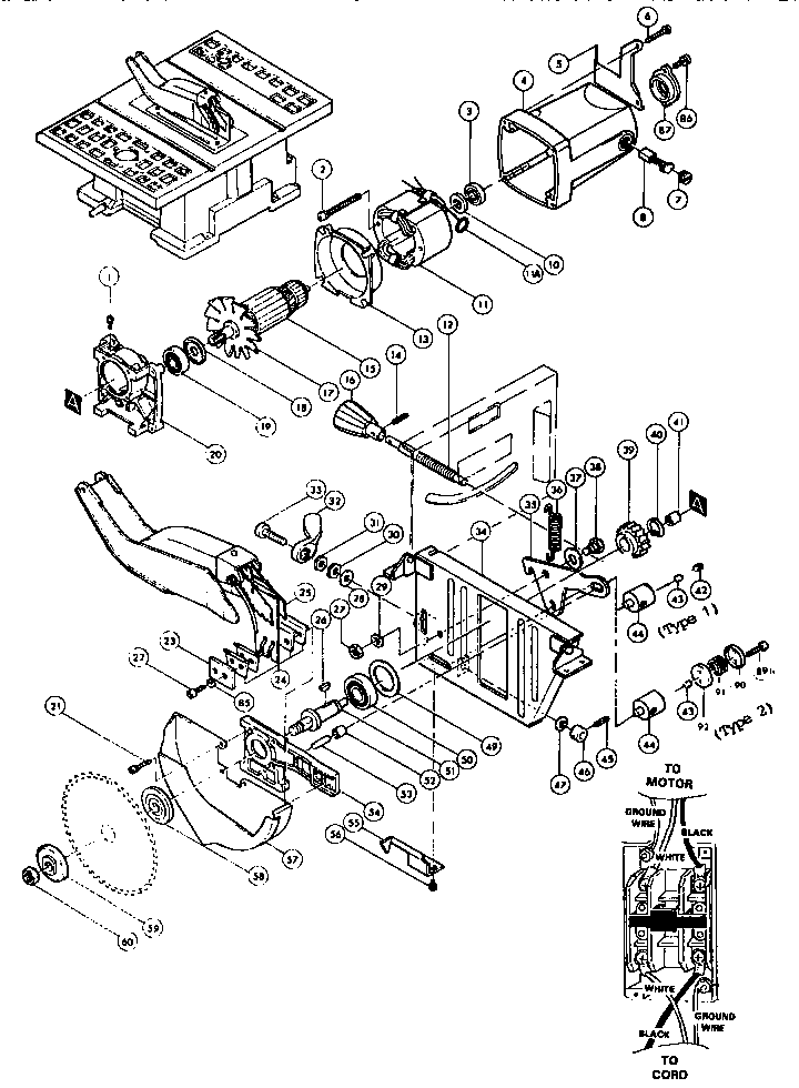 Makita 2708 motor assembly diagram