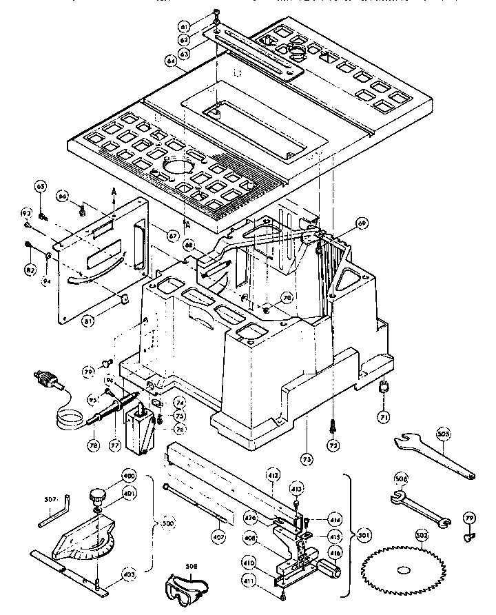 Makita 2708 unit parts diagram