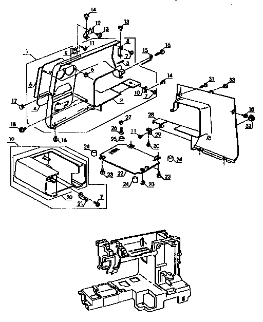 Kenmore 38517822490 base assembly diagram