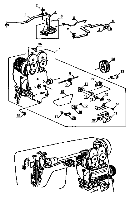 Kenmore 38517822490 zigzag guide assembly diagram