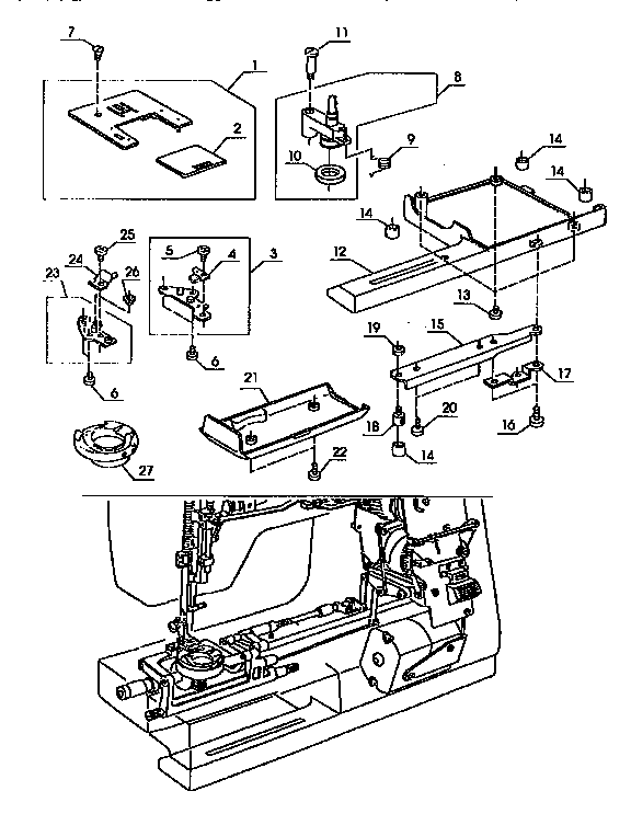 Kenmore 38517724490 shuttle assembly diagram