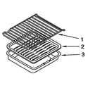 Whirlpool SF367PEYB2 oven rack diagram