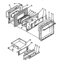 Whirlpool SF367PEYB2 door and drawer diagram