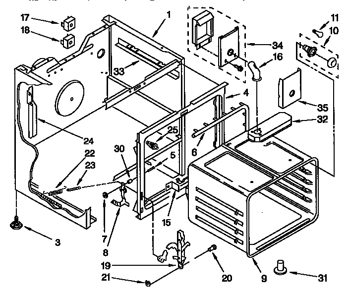 Whirlpool RF377PXYN2 oven diagram