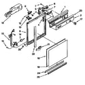 Whirlpool DU8500XB1 frame and console diagram