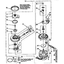 Whirlpool DU8500XB1 pump and motor diagram
