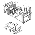 Whirlpool SF367PEYN1 door and drawer diagram
