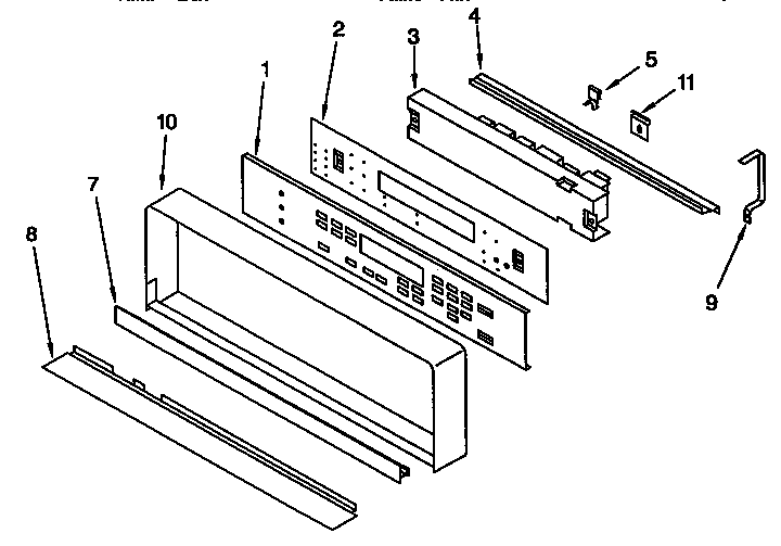 KitchenAid KEMS378BAL0 control panel diagram