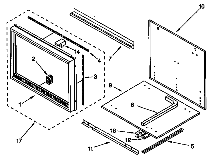 KitchenAid KEMS378BAL0 microwave compartment diagram