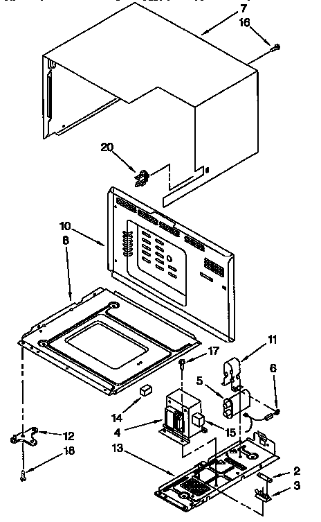 KitchenAid KEMS378BAL0 cabinet diagram