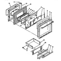 Whirlpool SF367PEYN3 door and drawer diagram