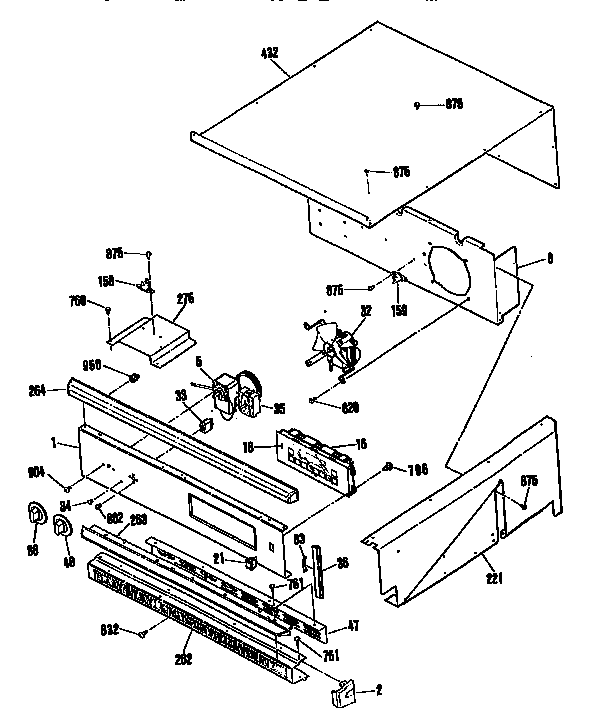 Kenmore 9114832595 control section diagram